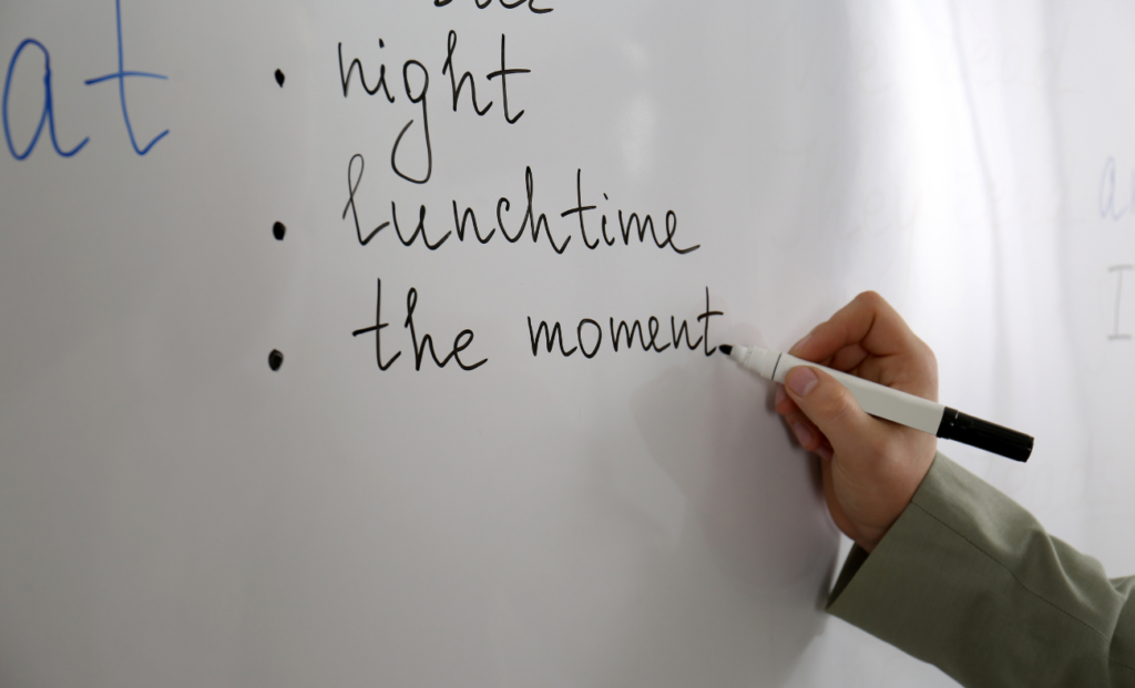 writing inglés ejemplos